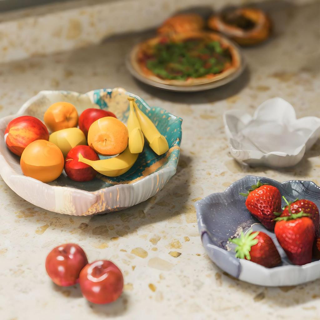 Matriță Silicon Placă în Formă de Floare Matriță Epoxidică pentru Tavă Decorativă și Funcțională Unică Rezistentă la Căldură Matriță Bijuterii