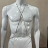 Cross Fringed Chest Chain, Nightclub Shiny Rhinestone Bra Chain, Sexy Body Chain Body Chain