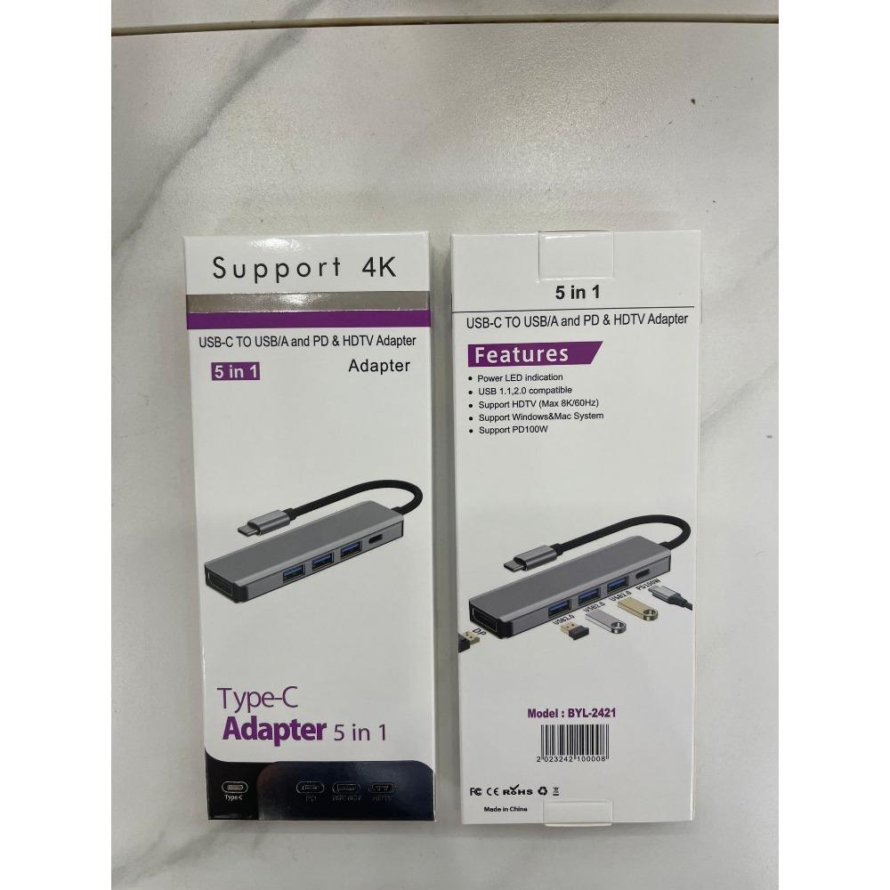 

Премиум 5 в 1 USB 3.0 концентратор многопортовый адаптер док-станция для ноутбука Macbook PC расширенные возможности подключения 2421 DP