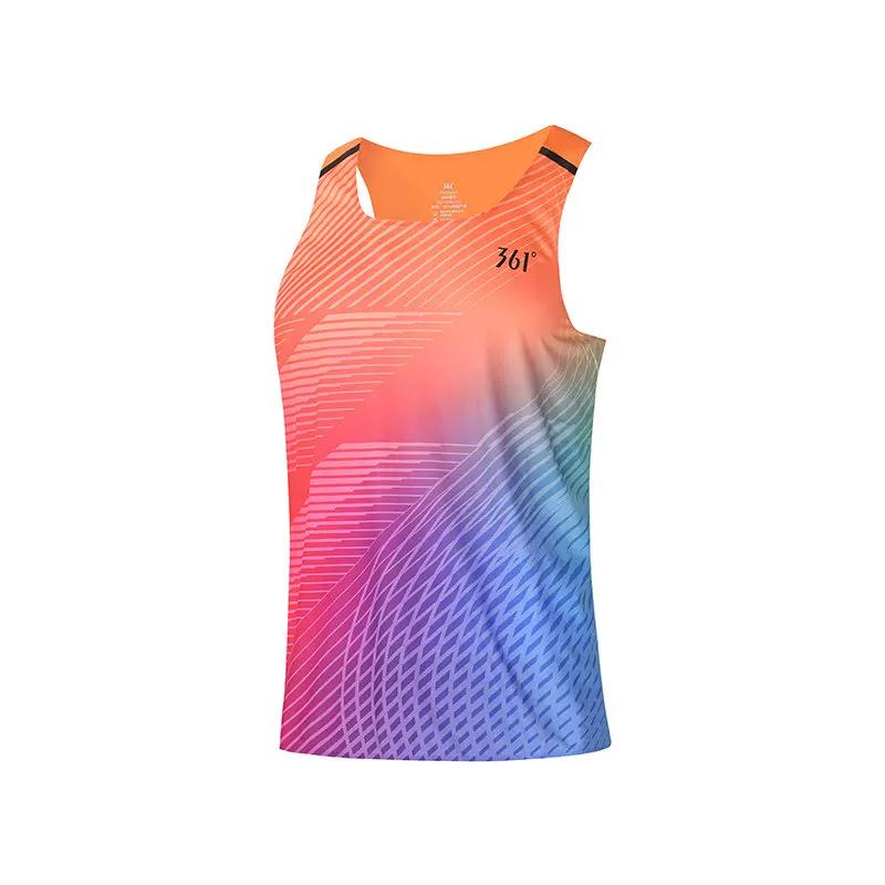 361 Degrees Men's Marathon Running Vest 2025 Summer New Moisture Wicking Sports T-shirt Sleeveless Quick Drying Clothes