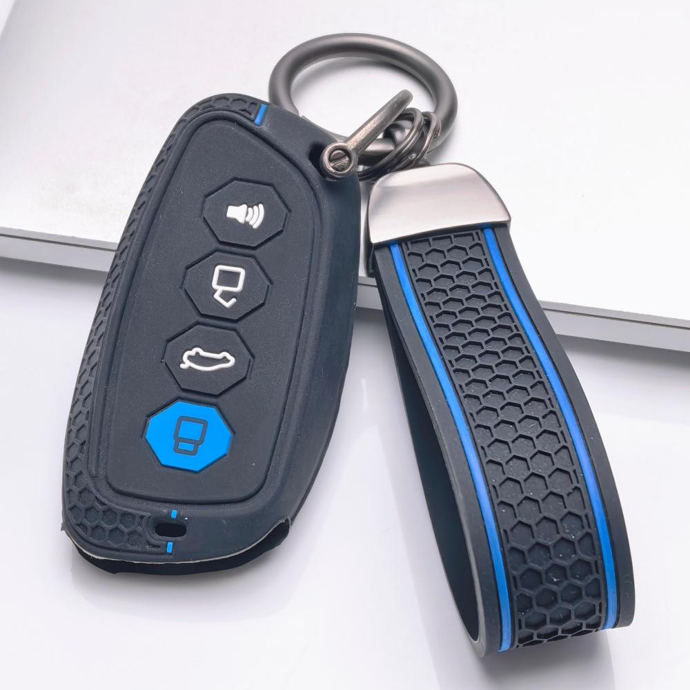 Schlüsselanhängerhülle für Haval H6 Jolion Dargo M6 mit Schlüsselring Kratzfeste Oberfläche Stoßfeste Struktur Weiche Grifftextur Einfaches Installationsdesign