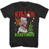 KILLER KLOWNS KRISTMAS Shirt Horror Movie Christmas Tees Summer Mens and Womens Loose and Breathable Tshirt Top