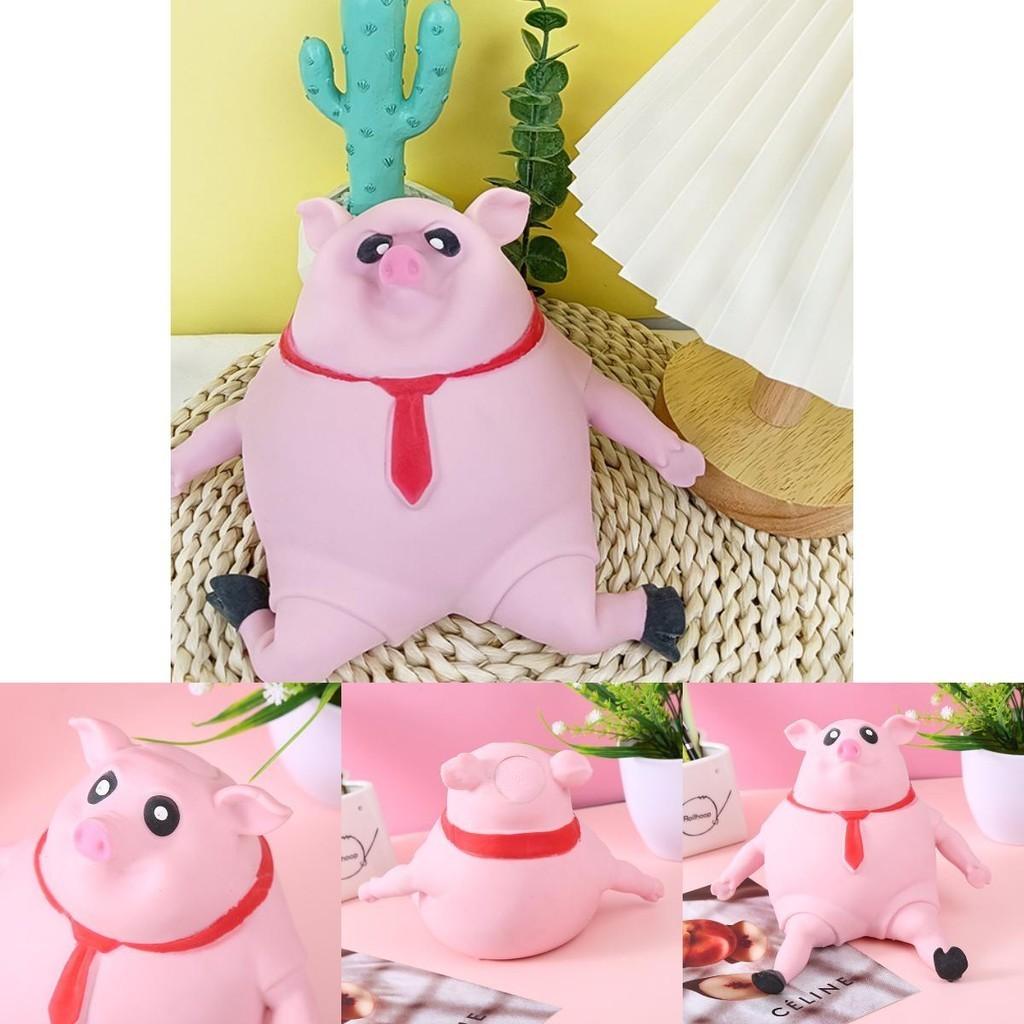 Adorable Pink Pig Tpr Toy With Memory Sand For Stress Relief