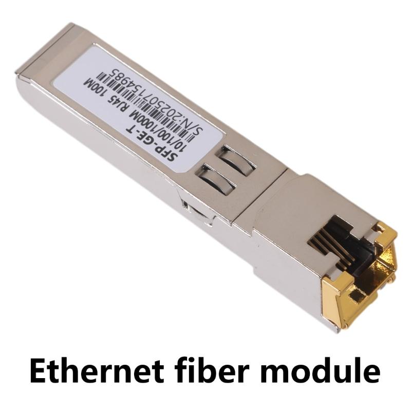 SFP RJ45 Copper Transceiver 10/100/1000M Copper Module Gigabit Optical Electric Port Converters RJ45 SFP Module