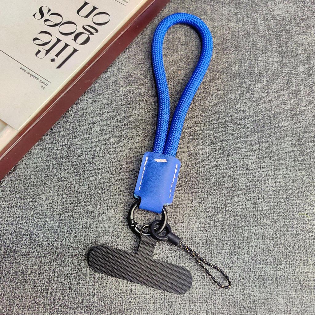 Trendy Miu-Style Woven Multi-Functional Phone Lanyard and Wristlet Charm