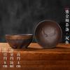 Vintage Handmade Coarse Pottery Gongfu Tea Cup Ceramic Master Bowl Retro Single Serving Chai Kiln Tea Bowl for Tea Lovers