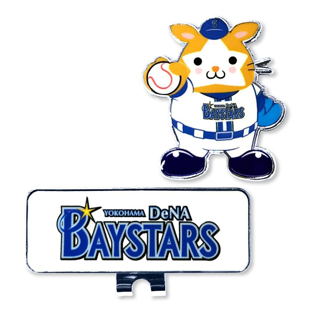 Hokushin Trading Golf Ball Marker Yokohama DeNA Baystars Clip Marker DB.Starman MK0471