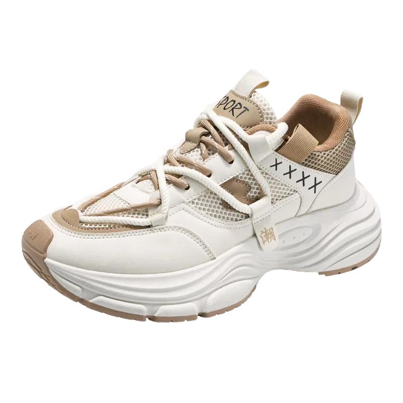 

Мужские кроссовки, повседневная спортивная обувь, модная обувь для мужчин, панк-обувь на шнуровке, мужская дышащая нескользящая обувь для ходьбы 39