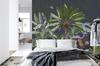 Photomural Animals Amidst Palm Trees And Plants Smooth Vinyl 368x280