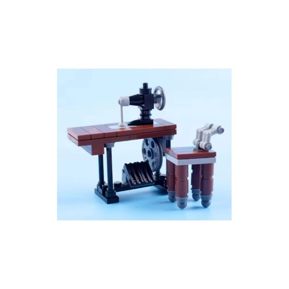 MOC Medieval Building Blocks Set Accessories Smithy Bedroom Table Bar Furniture Kitchen Assembly Boy Toy Mini Bricks K027 DIY