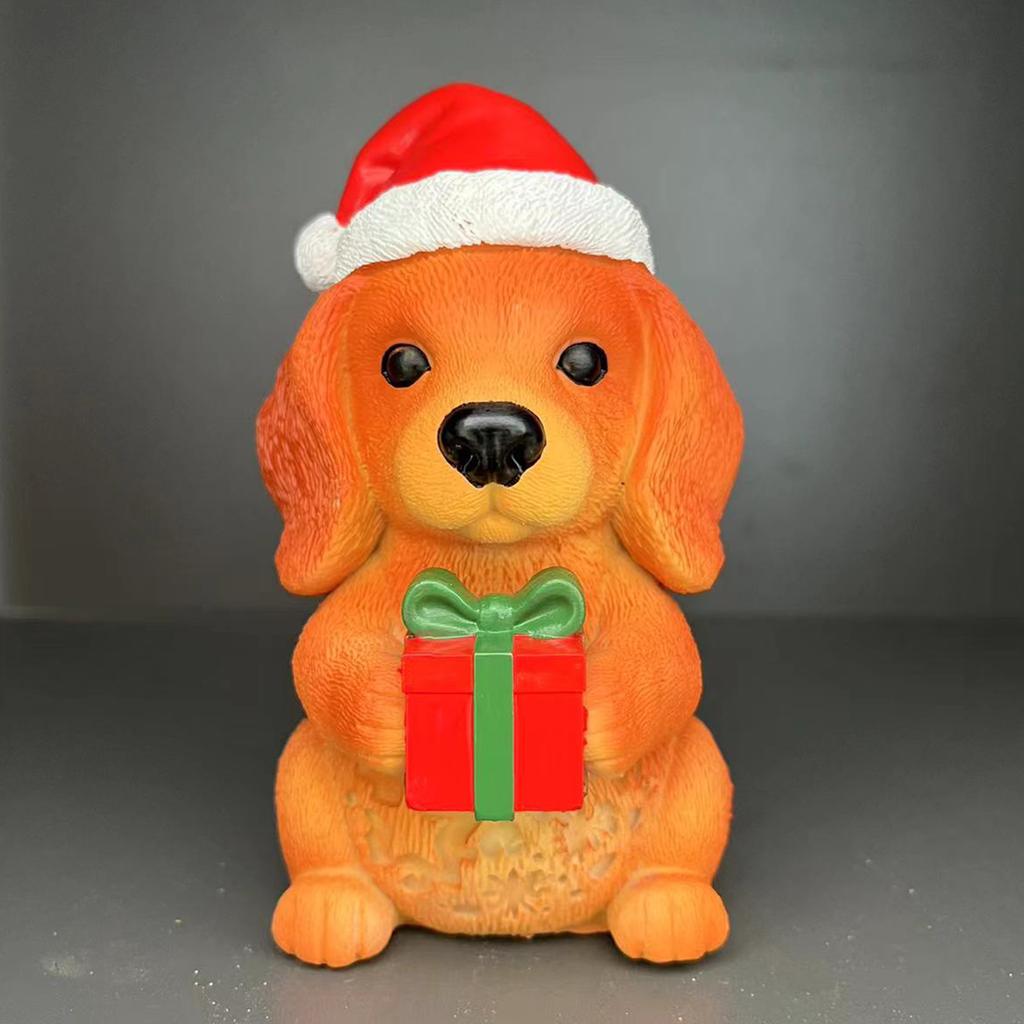 Christmas Decoration Puppy Night Light, Christmas Home Decoration, Table Top Ornament