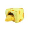 Soft And Comfortable Cheese Pet Bed Small Hamster Pet Room