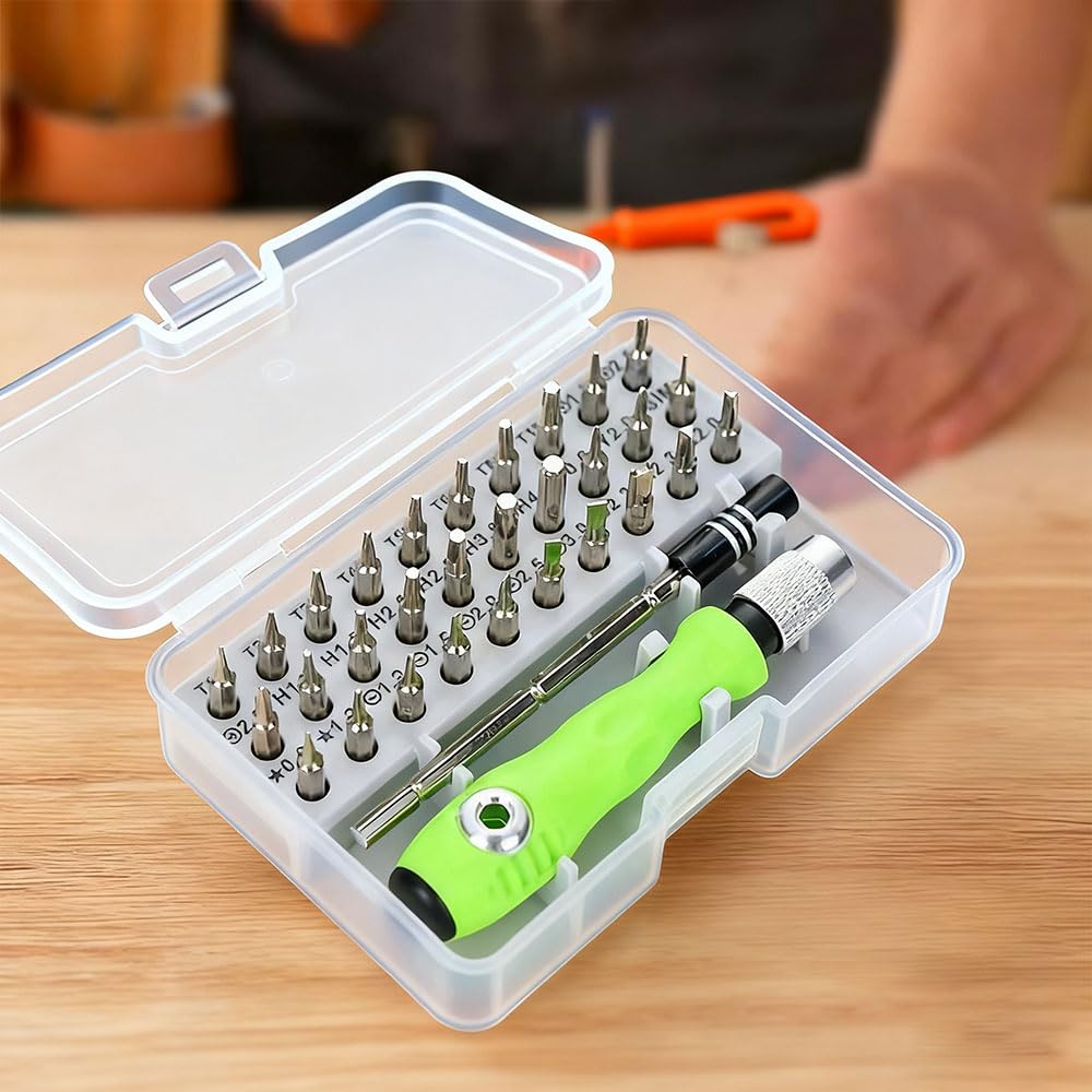 32-in-1 Multifunctional Screwdriver Set, Precision Screwdriver Tool with Extension Rod, Household Home Repair Tool Kit for Phone, Computer, Watch, 32-in-1