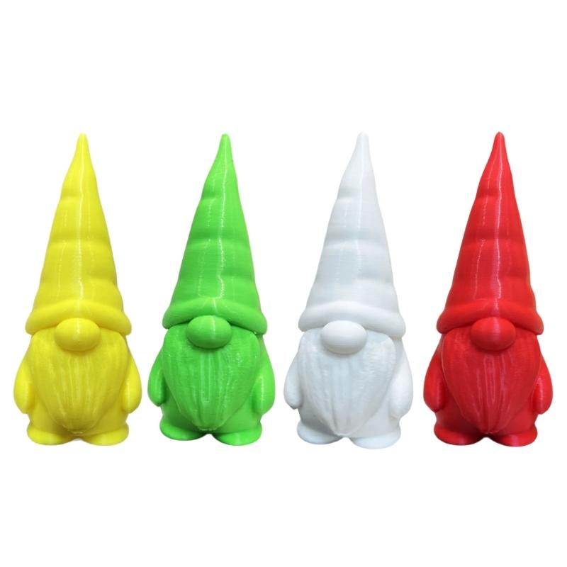 Holiday Tabletop Dwarf Decoration Colorful Artistic Design Santa Elf Figurine Safe Entryway Display Piece