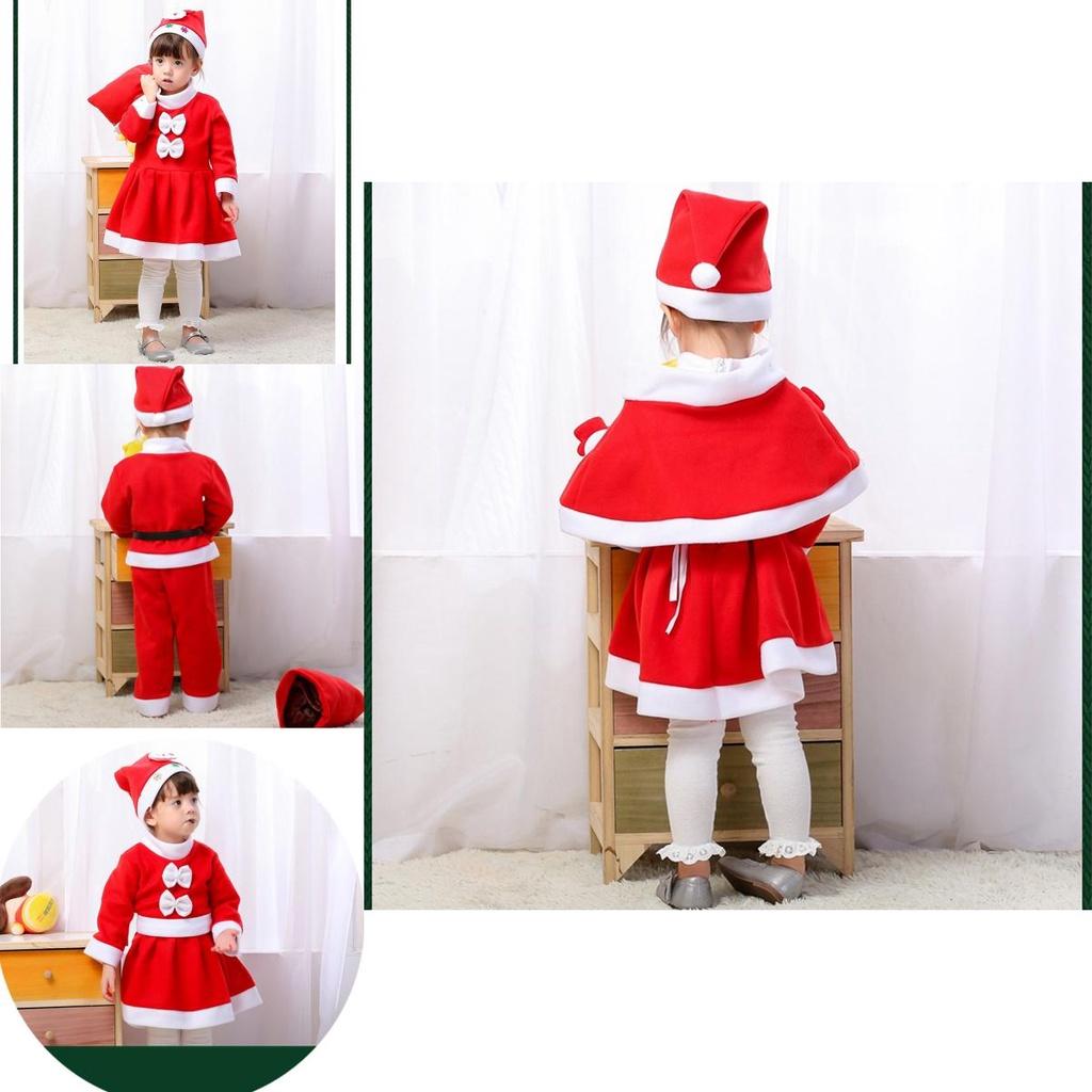 Adorable Kids' Christmas Santa Claus Cosplay Costume Xmas Party Fancy Dress Outfit