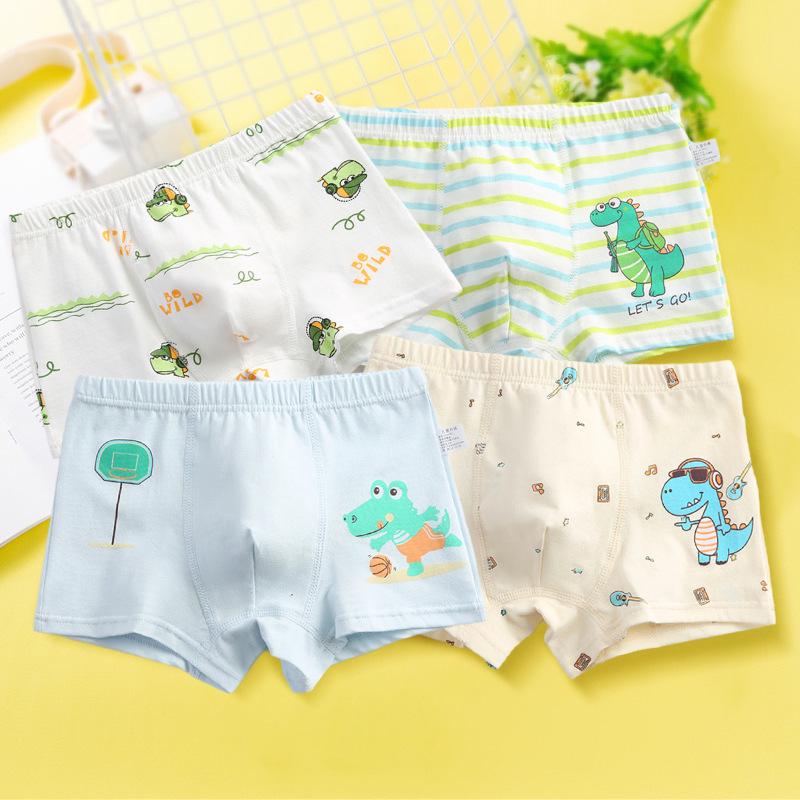 

Боксеры из чистого хлопка для мальчиков - Шорты-четырехугольники для малышей и младенцев L (28-38 jin)