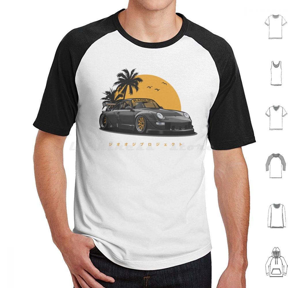 Rwb 993 Special Color Edition BlackGold Exclusive T Shirt 6xl Cotton Cool Tee Automotive Car Vehicle Sports Fast Speed