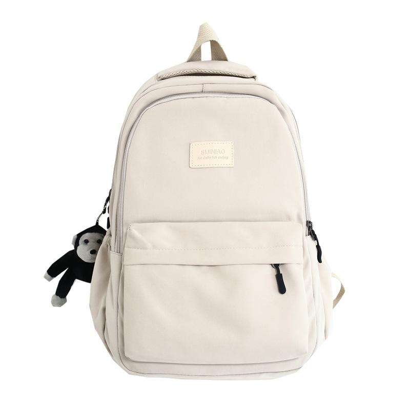 Schoolbag1011 Autumn New Korean Version Backpack Campus Style Junior High School Student Schoolbag Women's Simple Large-capacity Backpack