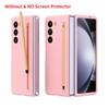 Official Solid Color Skin Feel S Pen Stylus Anti-drop Case for Samsung Galaxy Z Fold 8 7 6 5 4 3 Camera Protect Anti-drop Cover