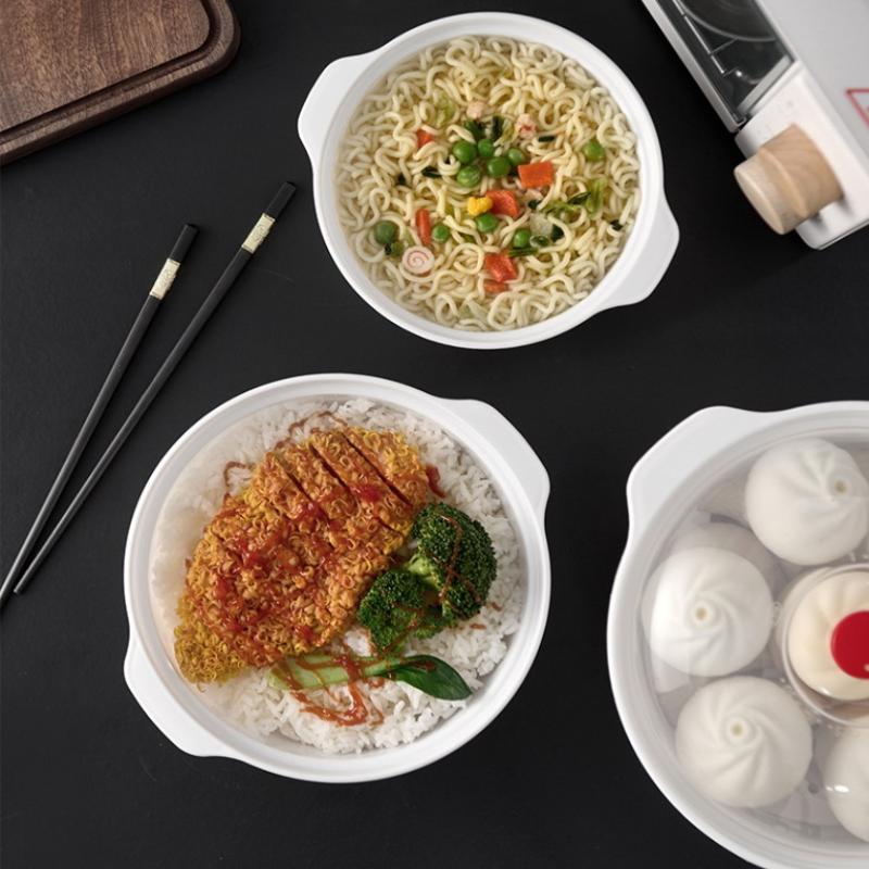 Microwave Oven Special Box Heated Soup Pot Rice Steamed Steamed Buns With Lid Eco-Friendly Food Grade Kitchen Tool