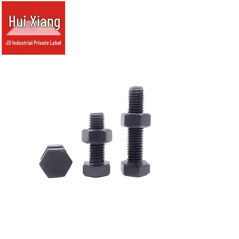 8.8 Grade Black Hex Head Bolt and Nut Assembly