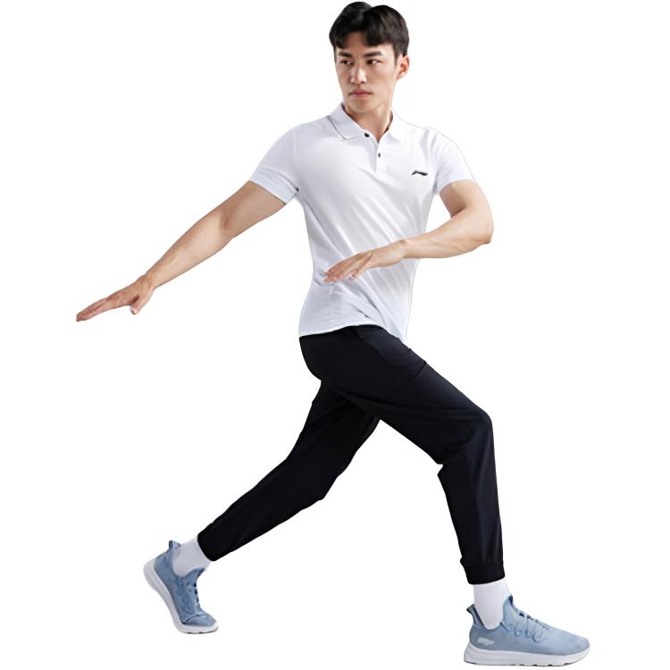 Li-Ning Lightweight Black Casual Tapered Sweatpants Men Bottoms AYKU705-1