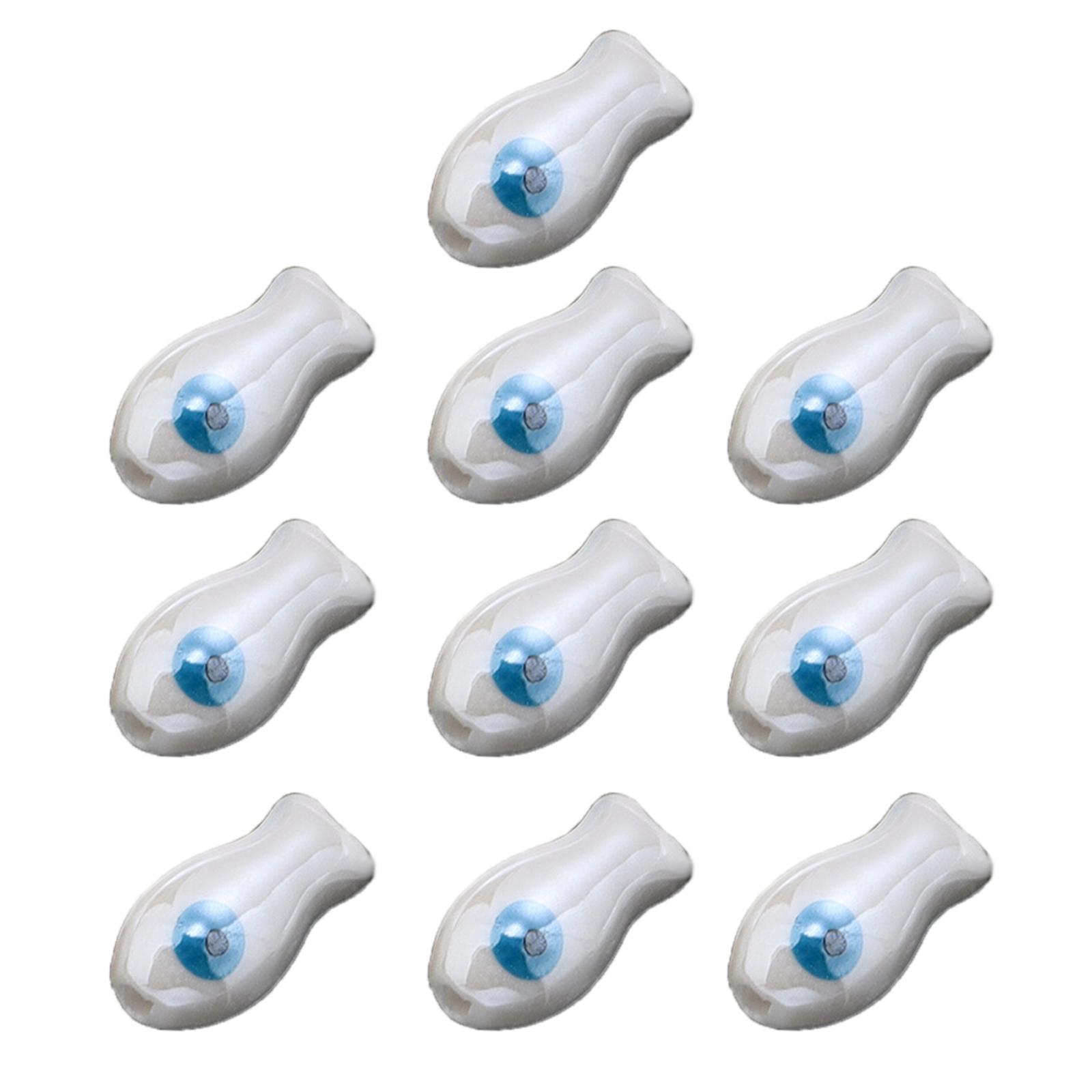 

Набір з 10 кольорових ретро керамічних намистин у формі рибок, ручної роботи, роздільник-шарм для DIY браслетів, аксесуари для виготовлення ювелірних виробів 12