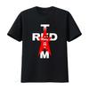 FRONT 242 OFFIZIELLES ROTES TEAM DESIGN SCHWARZES T-SHIRT 2020 GRÖSSE XL vintage Gewaschen Streetwear Weich Dehnbar Lässig Unisex Grafik