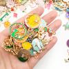 Mix Styles 20-100pcs Jewelry Making Charms Golden Enamel Plated Pendant For DIY Jewelry Making Handmade Jewelry Accessories