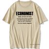 Cool Economist Definition Noun Funny T Shirt Unisex Short Sleeves Hip Hop Vintaged Oneck Cotton T Shirts