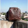 Leather Messenger Travel Luggage Duffel Overnight Weekender Duffel Bag