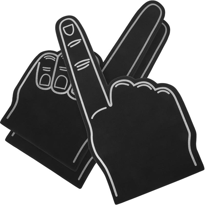 3pcs Portable Fingers Giant Foam Fingers Bulkleading Props Glow Basketballb Sports Event Giant