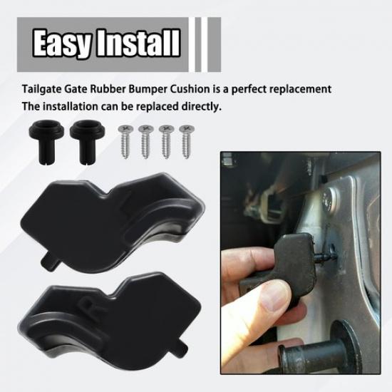 2Pcs Tailgate Rubber Bumper Bushing Left & Right Fit For 2015- Ford F-150