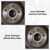 Universal OD 108mm to ID 77.8mm Car Hub Centric Rings Center Spacer Pack of 4