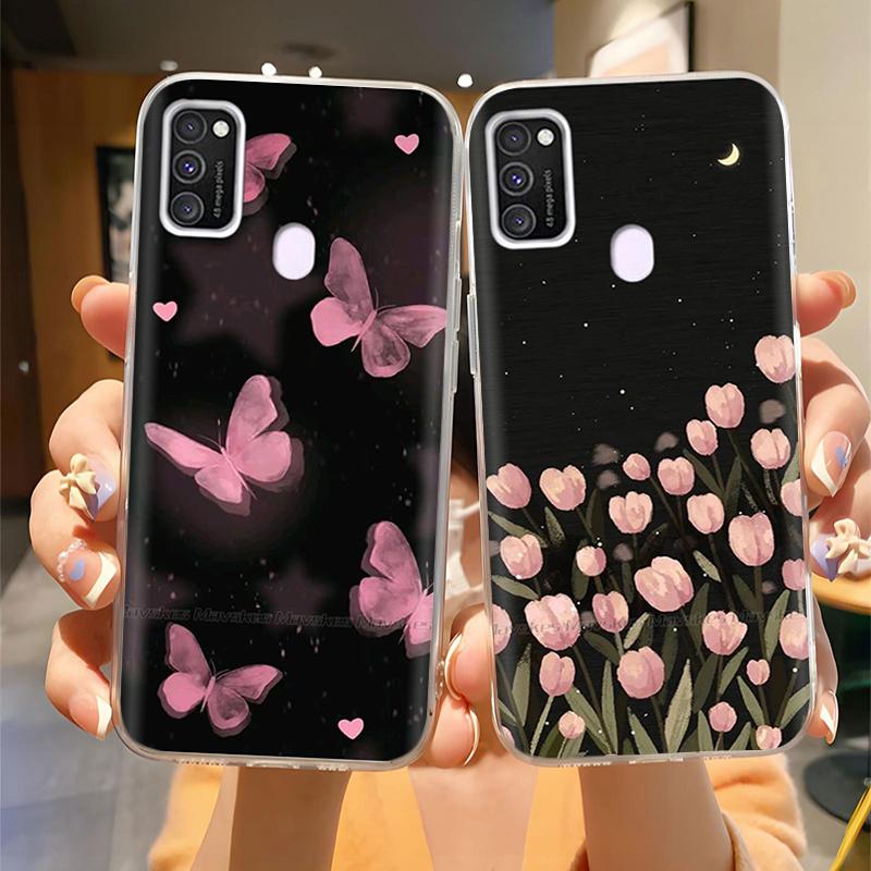 For Samsung Galaxy M21 M31 Case Soft TPU Soft Silicone Fashion Phone Case For Samsung M21 M31 Funda Luxury Back Cover Coque Para