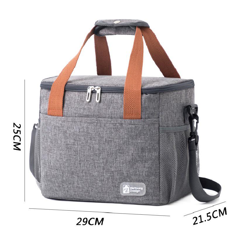 Vylepšená vodotěsná izolovaná taška na oběd z hliníkové fólie se silným uchem