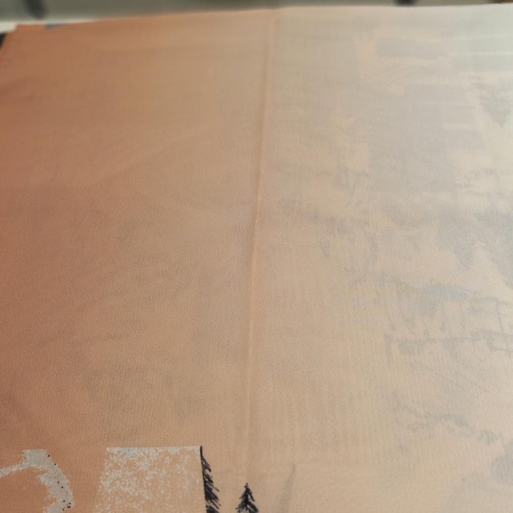 Mcode Lasell Watercolor Chiffon Long Scarf