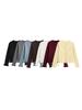 Women's Ruffled Knit Cardigan Sweater O-Neck Long Sleeve Chic Top with Front Buttons Fashion Outerwear