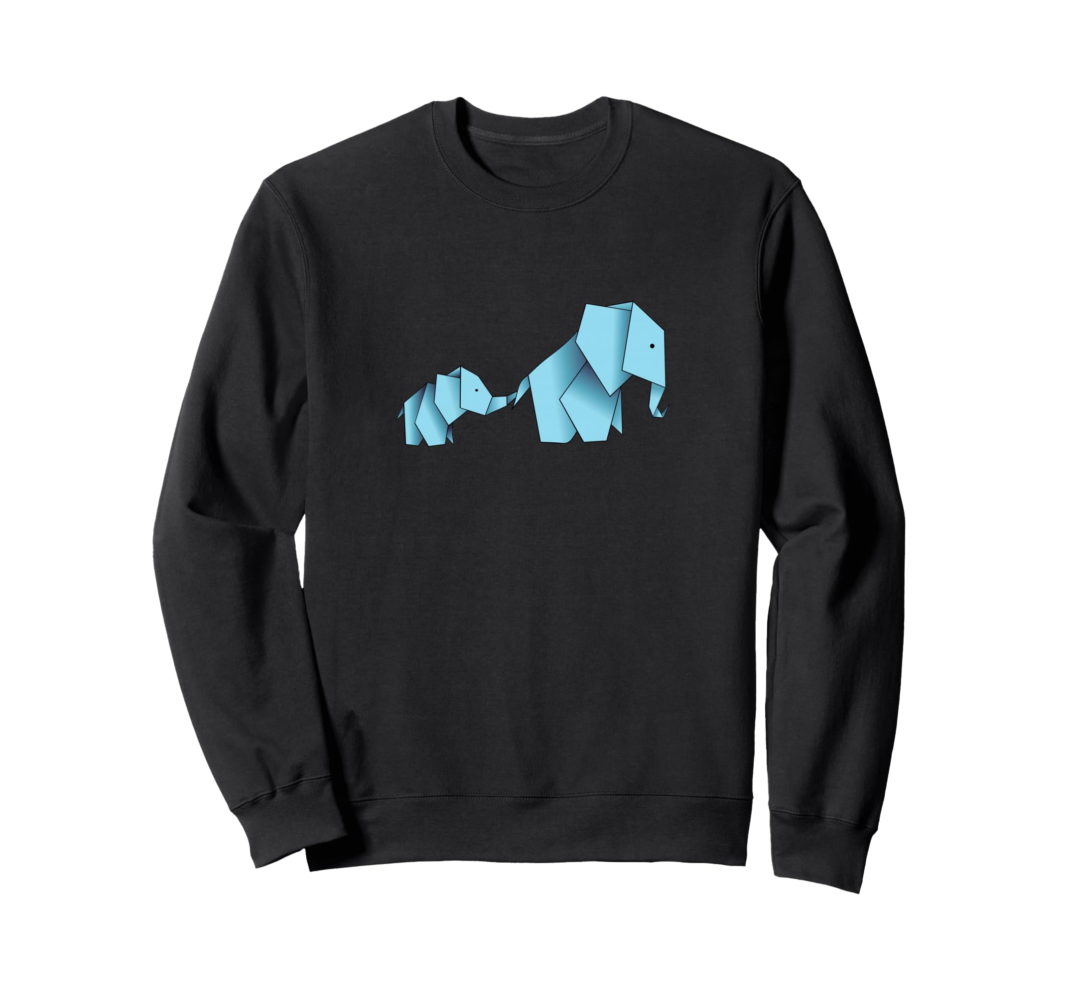 

Cute Blue Origami Elephant Japanese Washi Folding Sweatshirt