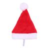 Pet Christmas Hat And Scarf Red Fluffy Hat Scarf with Pompom Warm Winter Pet Xmas Dress-up Outfit for Dogs And Cats Festive Photos Party Costume
