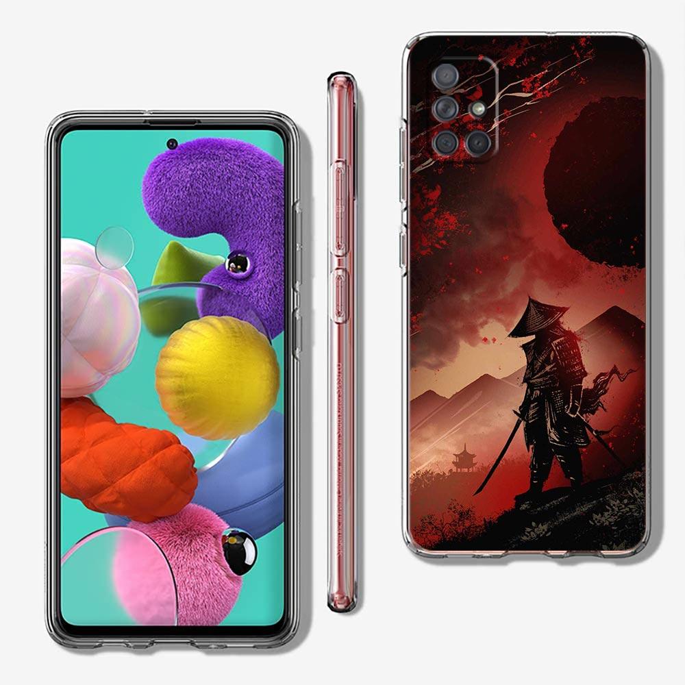 Case For Samsung Galaxy A13 A23 A33 A53 A73 5G A51 A71 A21S A12 A11 A31 A41 A01 A03s A52 A32 A22 Cover Japanese Bushido Samurai
