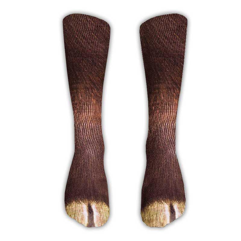 3D Animal Paw Prank Socks: Creative Cat & Dog Hoof Print Simulation