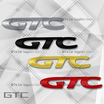 Zinklegierung GTC Abzeichen Auto Karosserie Kofferraum Emblem 3D Kühlergrill Aufkleber Für Vauxhall OPC Corsa Astra Vectra Crossland Meriva Junior GS