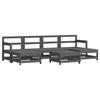 VidaXL Salon de Jardin avec Coussins 7 pcs, Canapés avec Dossier et Accoudoir, Ensemble de Meubles avec Table Basse Patio 3185943