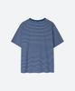 MOONSUN M.C Unisex, Stripe Oversized T-Shirt / Blue Stripe