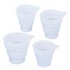 Silicone Resin Measure Cup Mold Collapsible Measuring Cups for Epoxy Casting Mold Folding Mixing Cup Mould Jewelry Craft