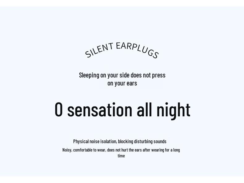 Soundproof Anti-Snoring Sleep Earplugs - Noise Reduction Silent Comfort