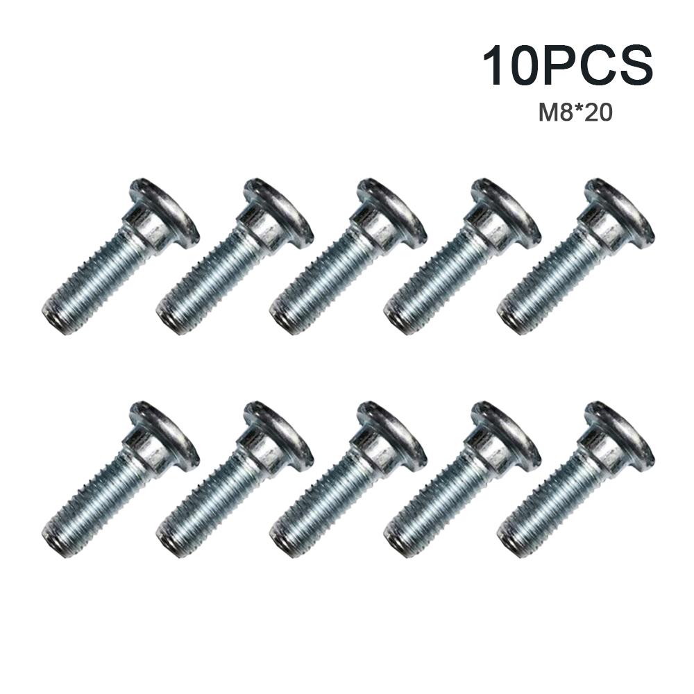 Buy 10PCS Metal M8 X 20mm Disc Brake Rotor Silver Screws Bolts for ...