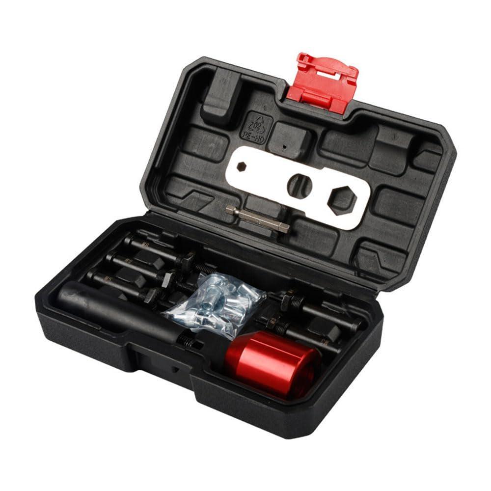 M3 M4 M5 M6m8 Metric Mandrel Rivet Nut 26pcs Electric Drill Nut Conversion Head Aluminum Ram Gun Conversion Head Rivet Nut