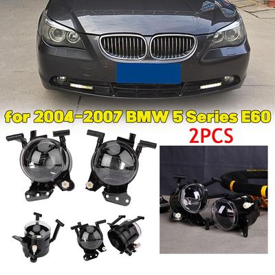 2pcs Front Bumper Foglight Fog Light Assembly for 2004-2007 BMW 5 Series E60 Headlight Car Front Foglights Auto LED